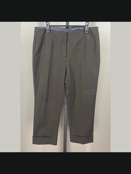 Lands' End Pants - NEW Lands End Pants Womens 10 brown straight leg cropped trouser classic retro